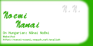 noemi nanai business card